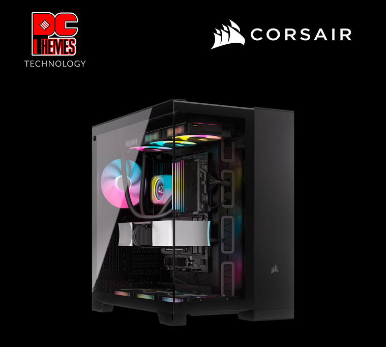 CORSAIR 6500X Mid-Tower Dual Chamber PC Casing - Black